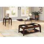 Sikeston Cocktail/Coffee Table Set - Warm Cherry